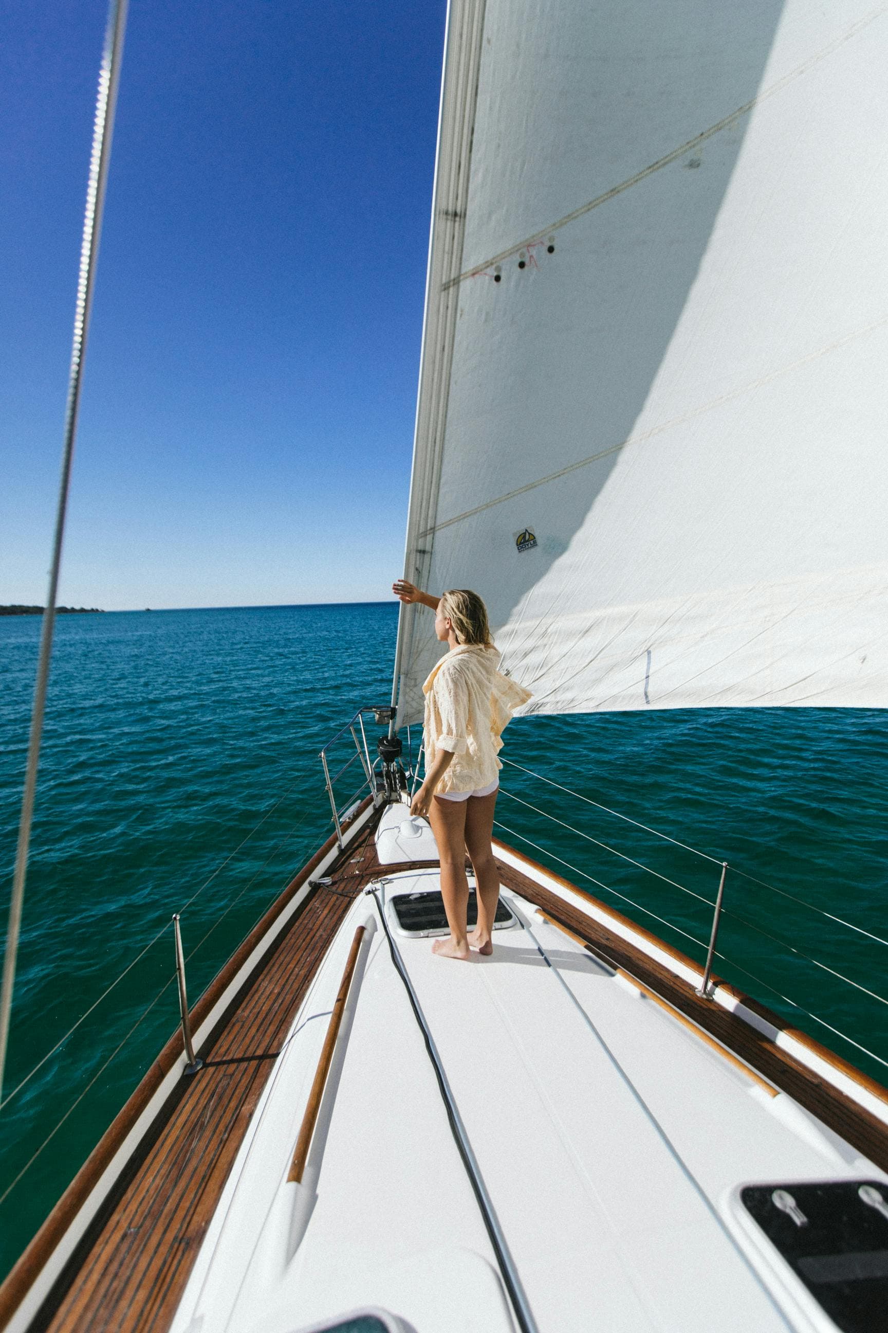 Yacht on the ocean